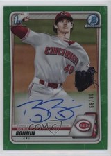 2020 Bowman Draft Chrome Picks Green Refractor 8/99 Bryce Bonnin Auto w5p