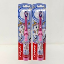 2 Pack - Colgate Kids Battery Powered Toothbrush, Extra Soft Bristle, Unicorn