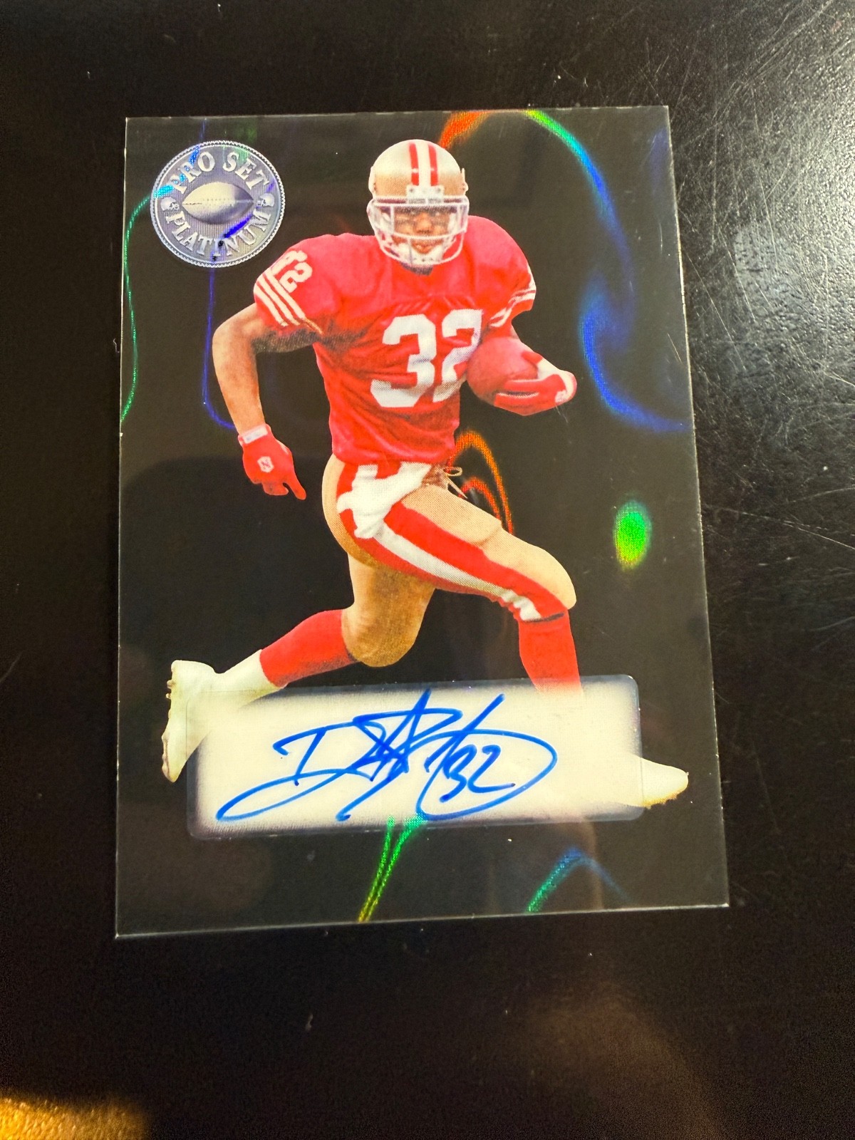 2025 Leaf Pro Set Metal Platinum Silver Prismatic /7 Ricky Watters #SP-RW2 Auto