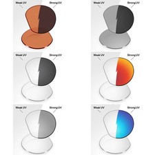 Photochromic Replacement Lenses for Oakley Meta HSTN OW8002 51mm Smart Glasses