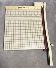 Vintage Boston 2612 Heavy Duty 12" Paper Cutter Trimmer Guillotine USA