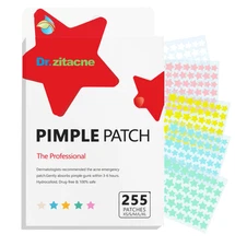 Pimple Patches for Face, Hydrocolloid Patch Acne Patches Professional 255 Pcs