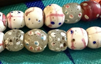  Skunks  and  Medicine Man  Beads!!  Venetian (early-1800 s) African Trade Beads