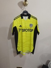 2021-22 Leeds United Adidas GK 3rd Shirt Mens Size Medium Neon Yellow