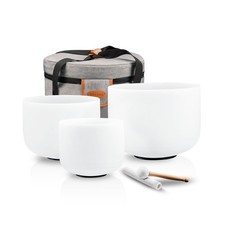 RYAN DVAN 432HZ Crystal Singing Bowl Set of 3...