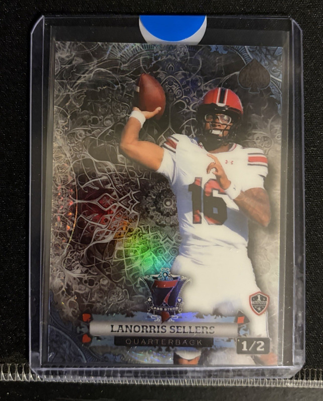 Wild Card 7 Card Studs LaNorris Sellers South Carolina #1/2 Serial Numbered /2