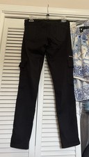 GUESS Women's Black Skinny Pants Slim Fit Zip Accents Denim size 27