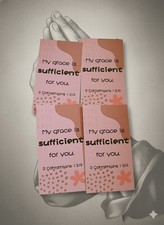 4 Bible Verse Mini Scripture Inspirational Christian Gifts Encouragement Cards.