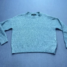 Vero Moda Womens Small Green Textured Crew Neck Pullover Sweater