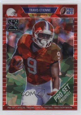 2021 Leaf Pro Set Metal Red Crystals /50 Travis Etienne #88 Rookie RC 3hd
