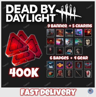Dead by Daylight - 400k Bloodpoints + 6 Badges + 9 Banner + Charms - Twitch Drop