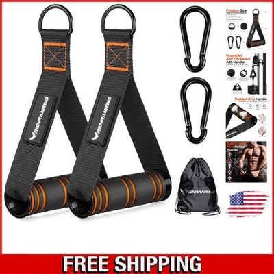Ultra-Wide Gym Handle Attachments for Cable Machines - Max 560 lbs Capacity