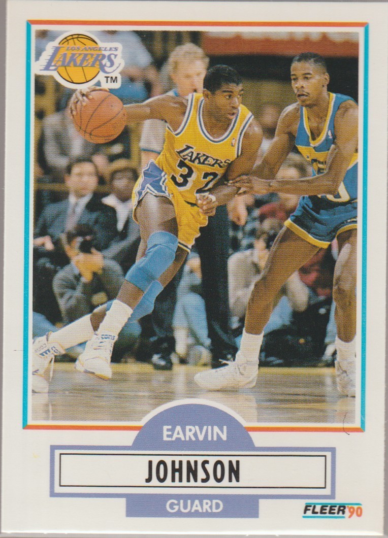 1990-91 Fleer #93 Magic Johnson Lakers NBA Basketball