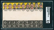 1908 Baseball PC798-47 Home Team/Visiting Team #960 Circle H Series - SGC 1 RARE