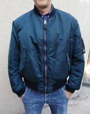 Bomber Alpha Industries Made in USA Blue Navy personalizzato Inter Tg. XL