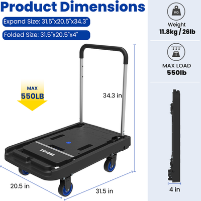 #ad Folding Trolley Cart for for AC200P AC200MAX AC300 Solar Generator Power Station $55.83