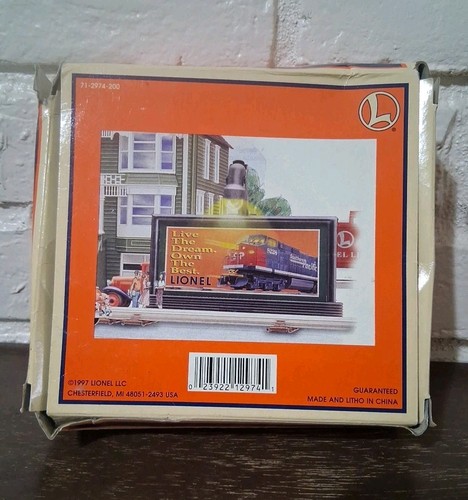 Valla publicitaria Lionel #6-12974, escala O luz intermitente #410. Ver anuncio. (11D) | Zustand: Used