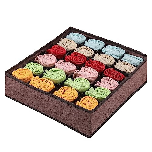 Foldable Underwear Drawer Organizer with Divider Storage Cubes for Under Cabinet  