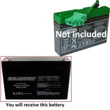 PEG PEREGO 6 VOLT SUPER SLIM BATTERY Compatible With NEW IAKB0508