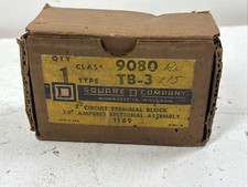 NEW SQUARE D 9080 TB-3 / THREE-CIRCUIT TERMINAL BLOCK / 50A