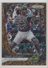 2020 Panini Prizm Tier II Quick Pitch Bronze Donut Circle 3/25 Omar Narvaez 0x5e