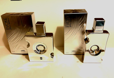 (2) Evoke Silver Edition By AJMAL-For Him & Her. 2.5oz./3oz EDP. NIB