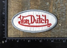 Vintage VON DUTCH Advertising Logo Embroidered Hat Jacket Sew-On Patch
