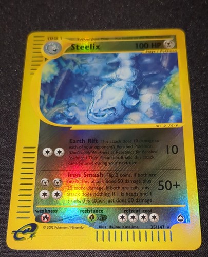 Pokemon AQUAPOLIS - #35/147 - Steelix - Reverse Holo - ENG - Near Mint - Foto 3 di 4