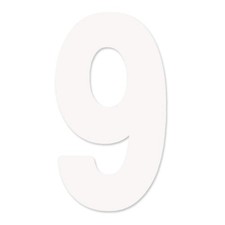 Factory Effex 03-0209 Fx 2015 Numbers Pro 5" White 9