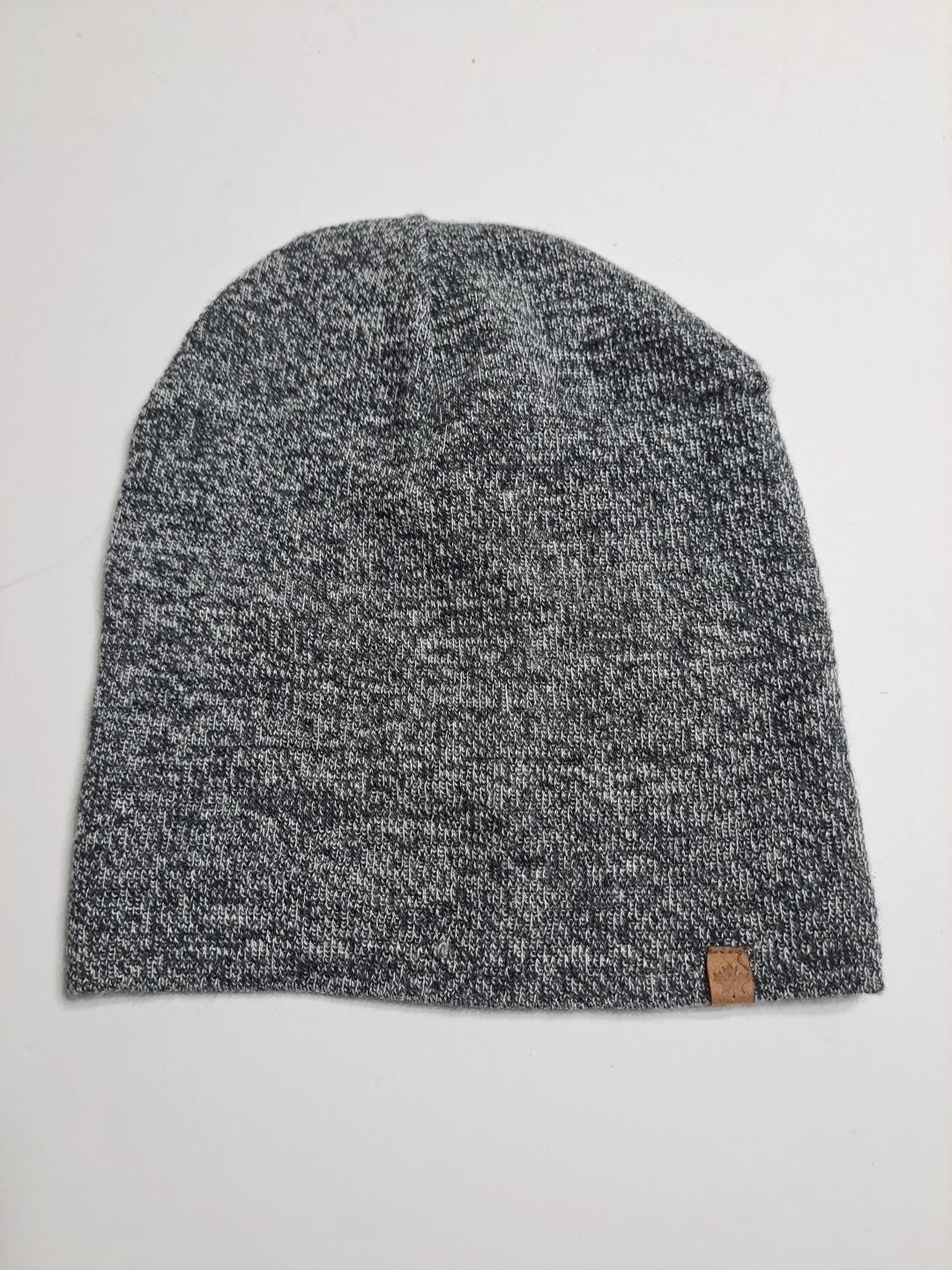Mens One Size Black & Gray Beanie