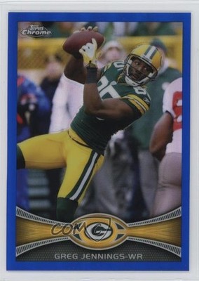 2012 Topps Chrome Blue Refractor 75/199 Greg Jennings #157 13h2