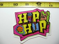 MICROPHONE RESPECT HAT SMALL STICKER DECAL HIP HOP RAP MUSIC STYLE STREET