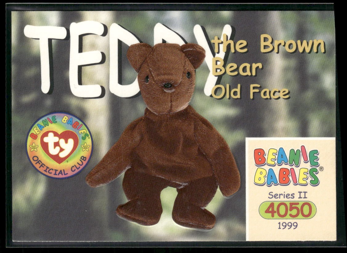 1999 Ty Beanie Babies II #235 Teddy the Brown Bear - Old Face