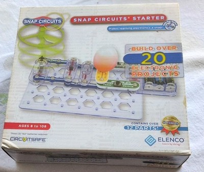 Elenco Snap Circuits Starter SCP15 STEM Electronics Kit 20+ Projects No Manual