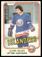 1981-82 O-Pee-Chee #202 Clark Gillies New York Islanders