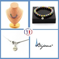 Edelstein & Halbedelstein Schmuckset A Bijoux 10 Perlen HäMatit Armband Kette