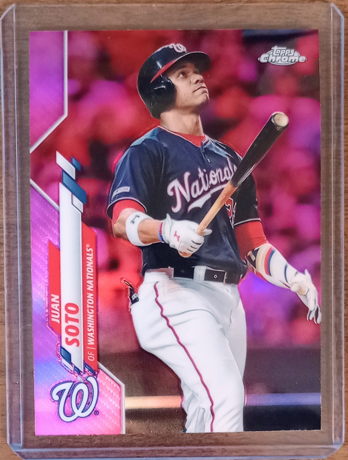 Juan Soto 2020 Topps Chrome Pink Refractor #12 Washington Nationals