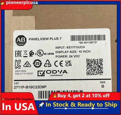 New Factory Sealed Allen Bradley AB 2711P-B10C22D9P PanelView Plus IN BOX