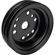 Speedway Motors 3-groove Sb Chevy Crank Pulley For Short Water Pump Black Speedway Motors 3-groove Sb Chevy Crank Pulley For Short Water Pump Black