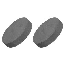 2 x Round Graphite Block Disk Ingot High Purity Graphite Plate Sheet 50x10mm