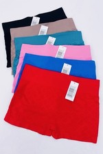 6 pc WOMEN UNDERWEAR BOYSHORTS BRIGHT COLORS SEAMLESS BOXER SHORTS FREE SIZE