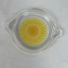 Vintage Pyrex Sunflower Daisy Lid Only Replacement Glass Lid USA 470-C