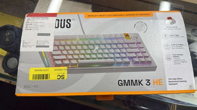 Glorious GMMK 3 HE 75% Wired Mechanical Gaming Keyboard, White