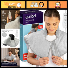 Large Electric Heating Pad for Neck  Shoulders - 6 Heat Settings, Auto Shut-Off