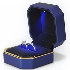 Wholesale LED Ring Box Jewelry Box for Wedding Engagement Proposal Ring Box 