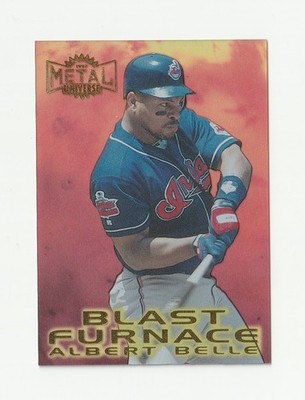 Albert Belle  Insert SP   1997 Fleer Metal Universe   BLAST Furnace #2  Indians