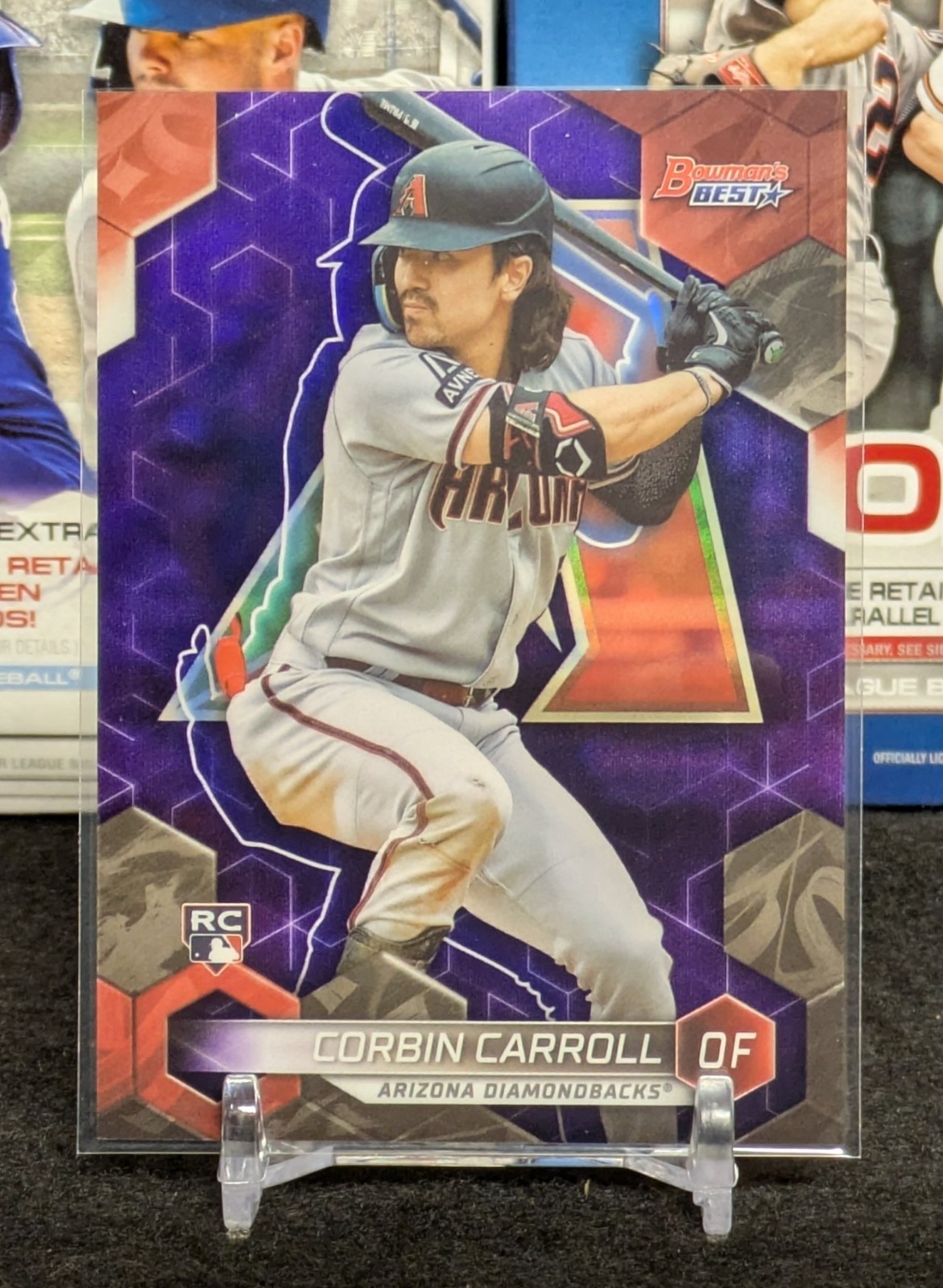 2023 Bowman’s Best Corbin Carroll Purple /250 Rookie RC Refractor Parallel #20