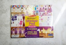 Melissa  Doug Reusable Sticker Pad: Dress-Up 5 Scenes 165 Reusable Stickers