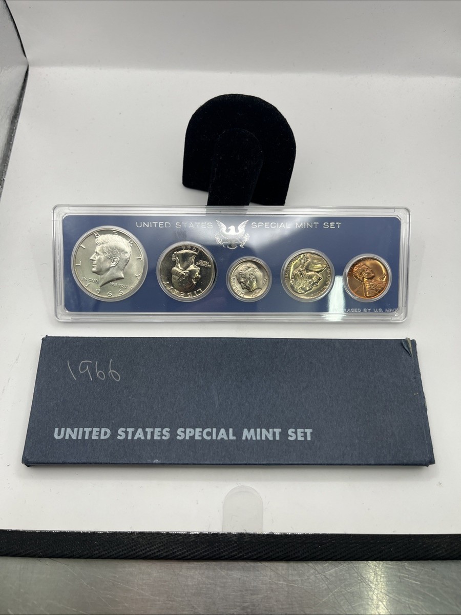 1966 United States Special Mint Set, With Box, 40% Silver Half | eBay