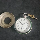 Antique Solid Silver Gents Farringdon Waltham Six Bells Pocket Watch 1884 re4465